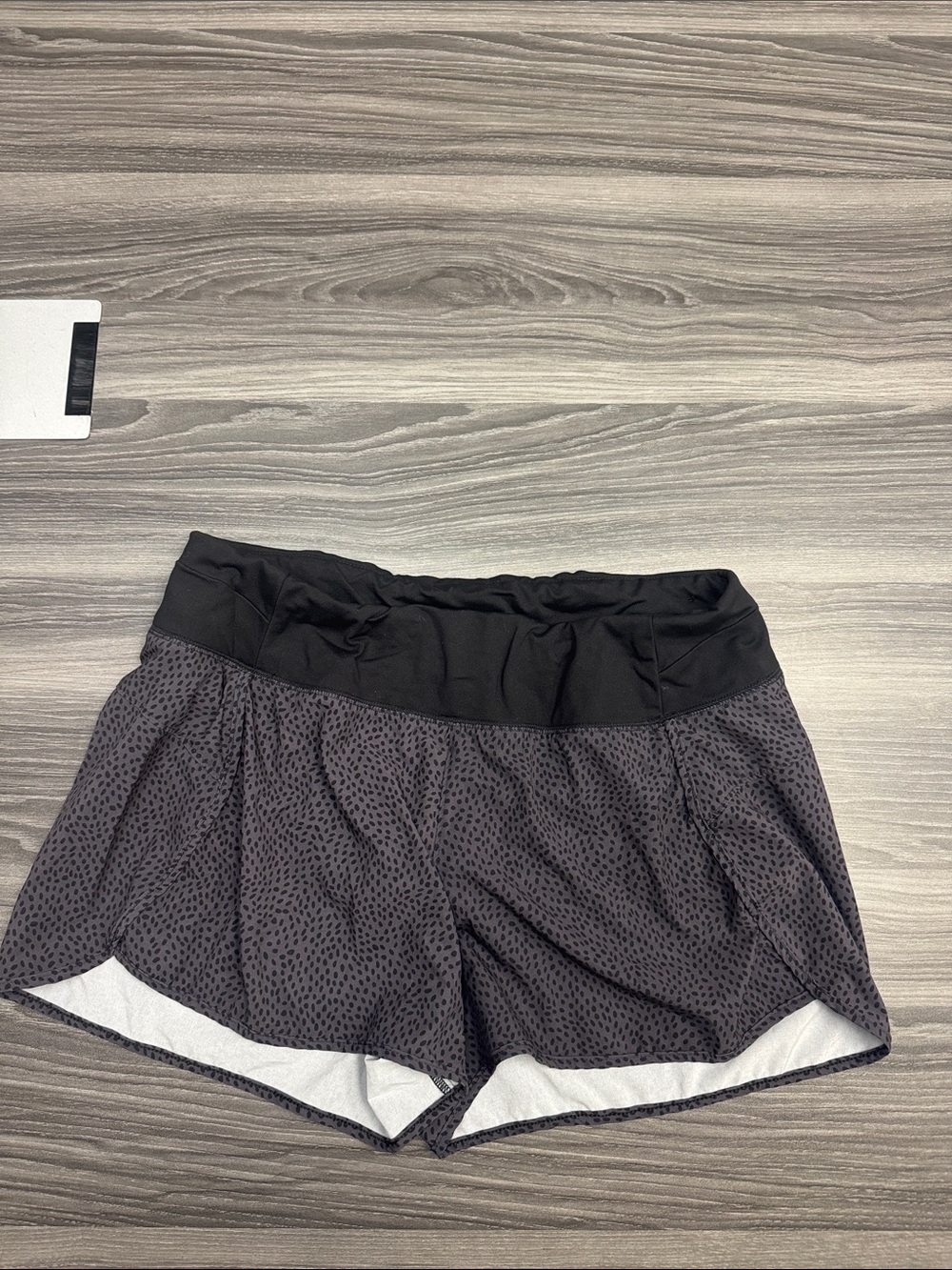 Women’s Black and Charcoal Athletic Running Shorts - Lightweight Performance